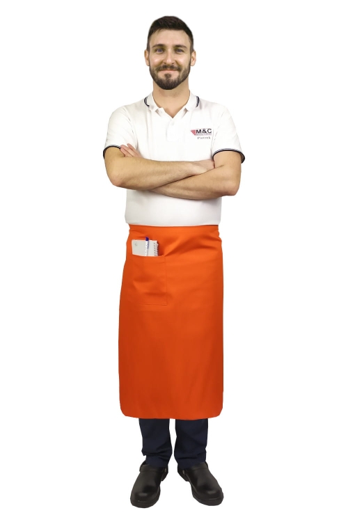 Oranž teenindusriie, pikkus 75 cm