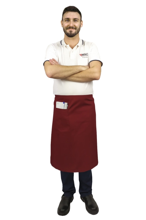 Bordo värvi kelneri põll 75 cm pikk.