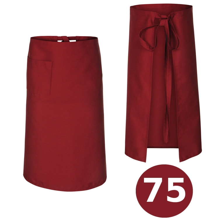 Pikk burgundia kokkade põll 75 cm