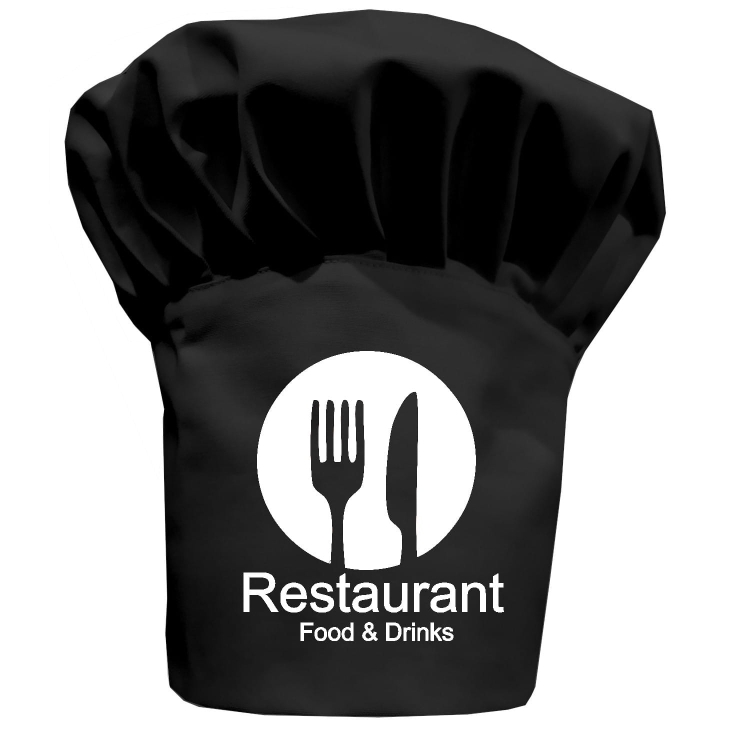 Köögimüts Restaurant Food&Drinks sinu tekstiga