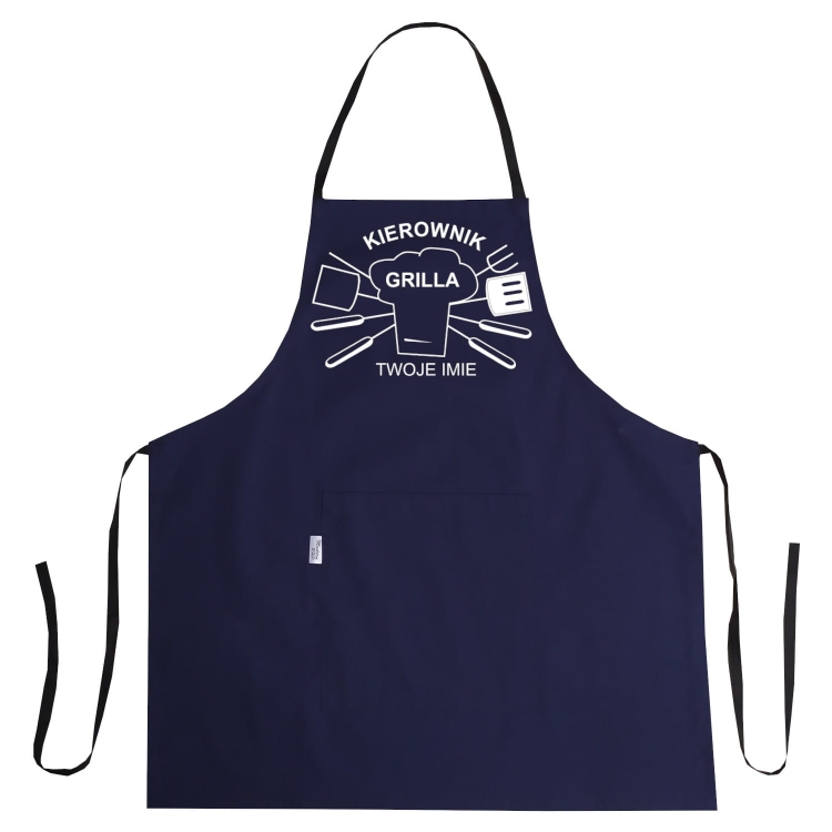 Grillimeisteri põll ees teie tekstiga.