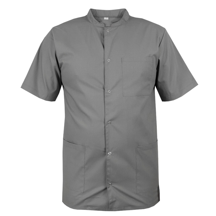 Meeste meditsiiniline särk krae ja lühikeste varrukatega