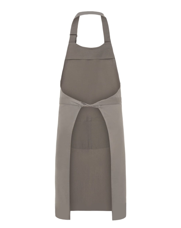 Beżowy fartuch gastronomiczny z regulacją