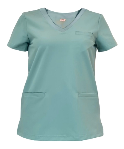 Damski komplet medyczny BASIC PREMIUM w kolorze miętowym