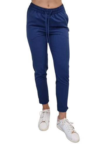 Spodnie medyczne damskie granatowe BASIC PREMIUM
