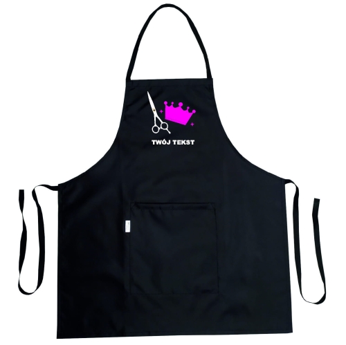 Fartuch fryzjerski z grafiką 'Królowa nożyczek'