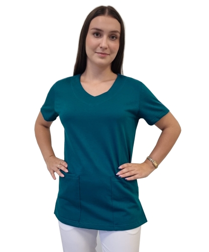 Bluza medyczna elastyczna z bawełny 100%
