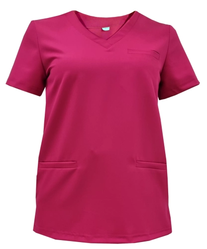 BASIC PREMIUM amarant bluza medyczna damska
