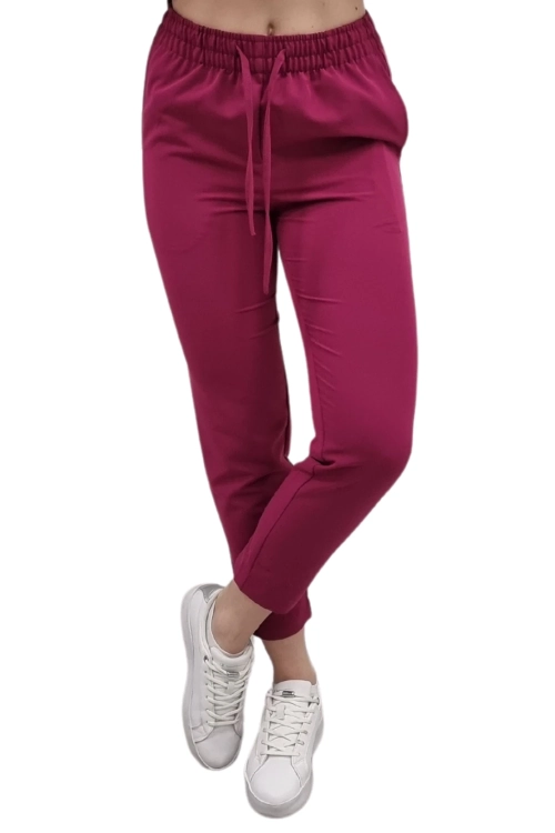 Kolor wiśniowy damski komplet medyczny BASIC PREMIUM