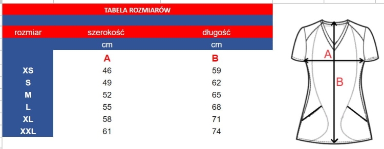 Kosmetyczna bluza medyczna na guziki biała