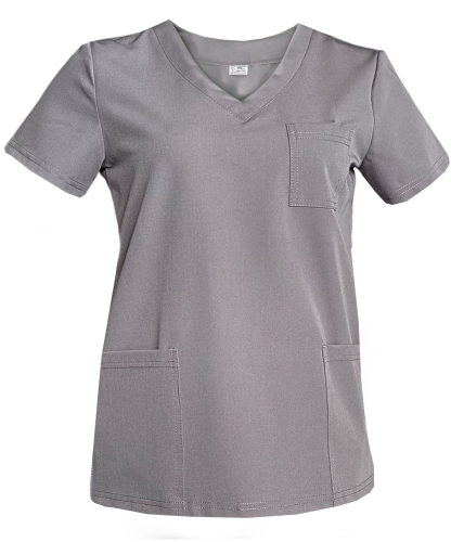 Ciemnoszara bluza medyczna damska Casual Premium