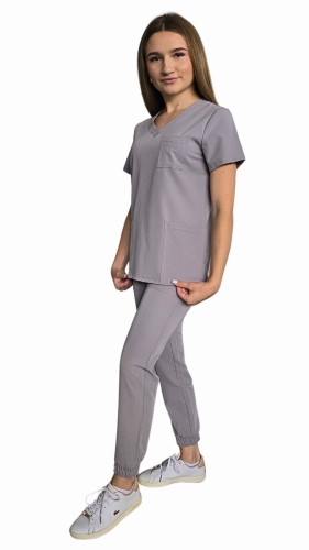 Ciemnoszary damski komplet medyczny