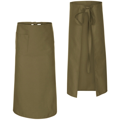 beżowa zapaska kucharska kelnerska dł. 90 cm