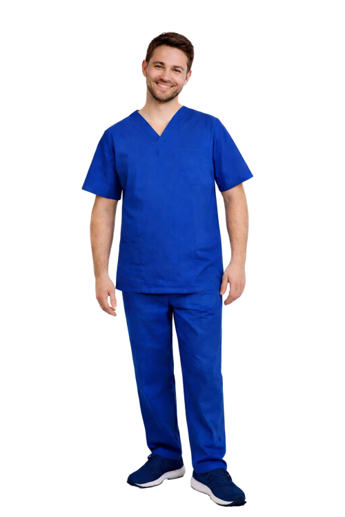 Meeste meditsiinikomplekt CLINIC sinises värvitoonis