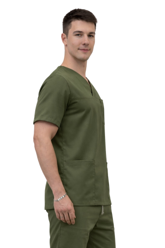 oliwkowa bluza medyczna męska Cherokee Stretch.png