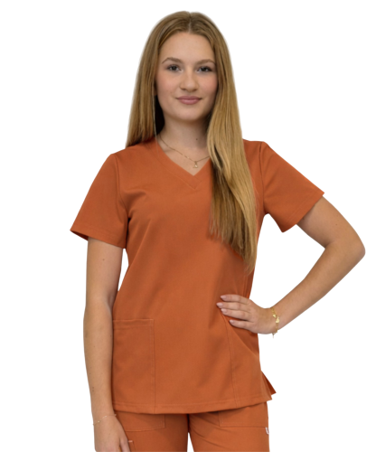 Bluza medyczna kolor carmelowy damska