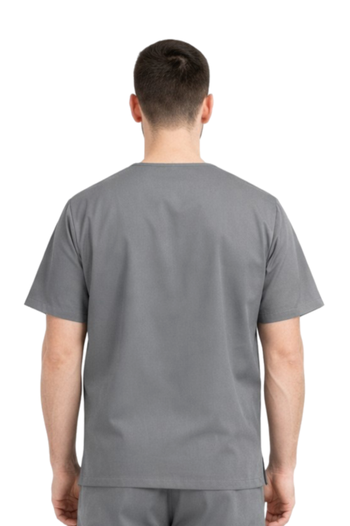 Męska bluza medyczna CLINIC kolor szary