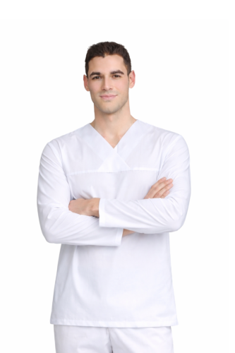 Męska bluza medyczna z długim rękawem CLINIC III