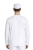 Biała bluza piekarska, długi rękaw, unisex