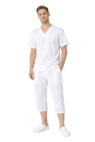 Zestaw piekarza unisex, bluza i spodnie 3/4