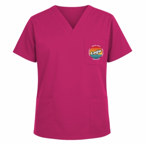 Bluza medyczna amarant z własnym nadrukiem kreator online model M80.jpg