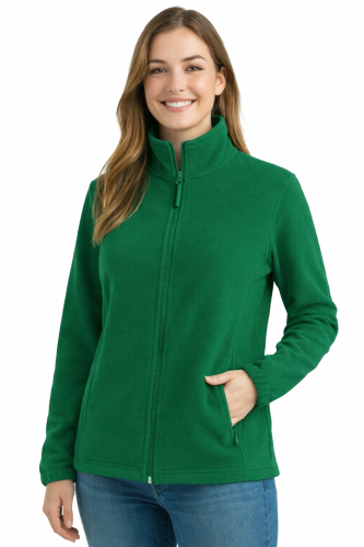 Bluza polarowa damska polar zapinany na zamek zielony.png