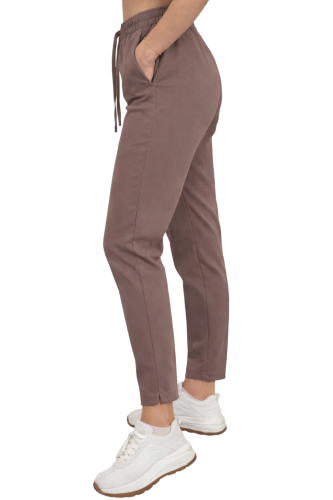 Damskie spodnie medyczne cappucino BASIC PREMIUM