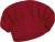 Czapka kucharska szefa kuchni unisex czerwona mockup.jpg