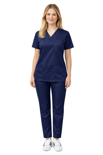 Komplet medyczny damski COMFORT FLEX granatowy