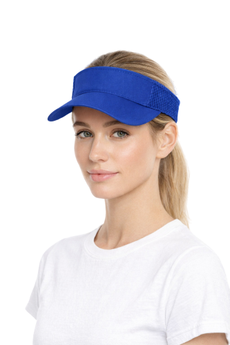 Daszek przeciwsłoneczny z daszkiem zapinany na rzep chabrowy visor.png