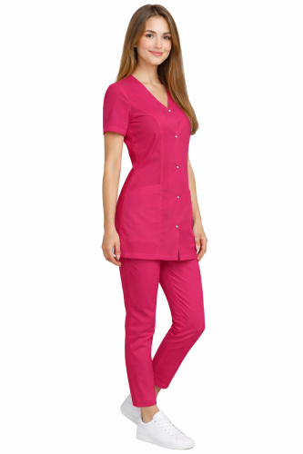 Komplet medyczny damski CASUAL PREMIUM amarant