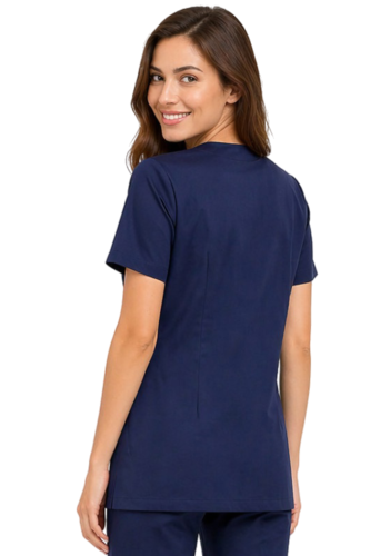 Granatowy żakiet kosmetyczny damski medyczny