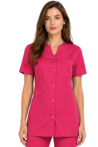 Żakiet medyczny damski w kolorze amarant