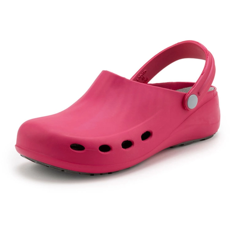 Obuwie medyczne wodoodporne Prmia Clog kolor fuksja widok przod.png