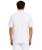 Bluza kucharska męska asymetryczna krótki rekaw kolor biały widok z tyłu.png